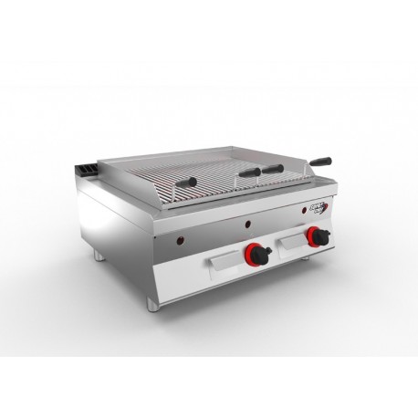 SOFRACHEF - Top grillade pierre de lave gaz 800 - 7STGPL8G